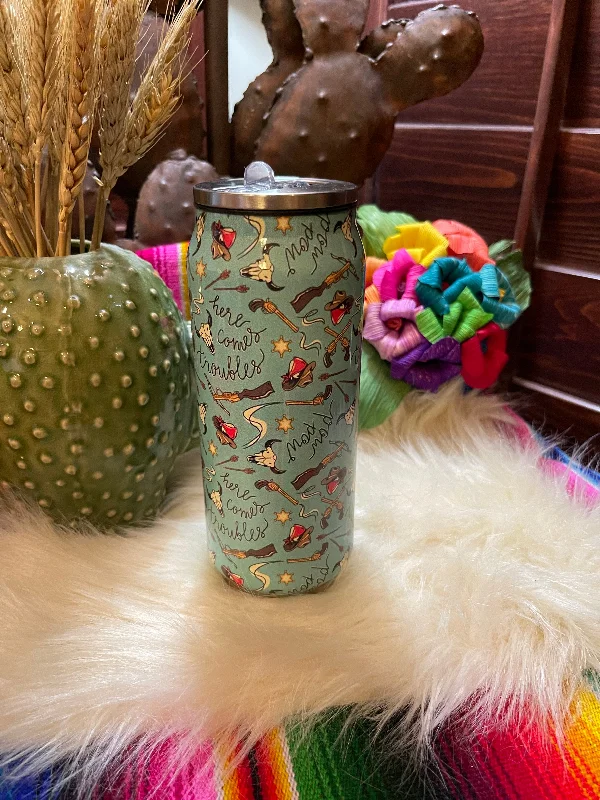 Day-To-Night Styles Western 16oz Stainless steel Tumbler