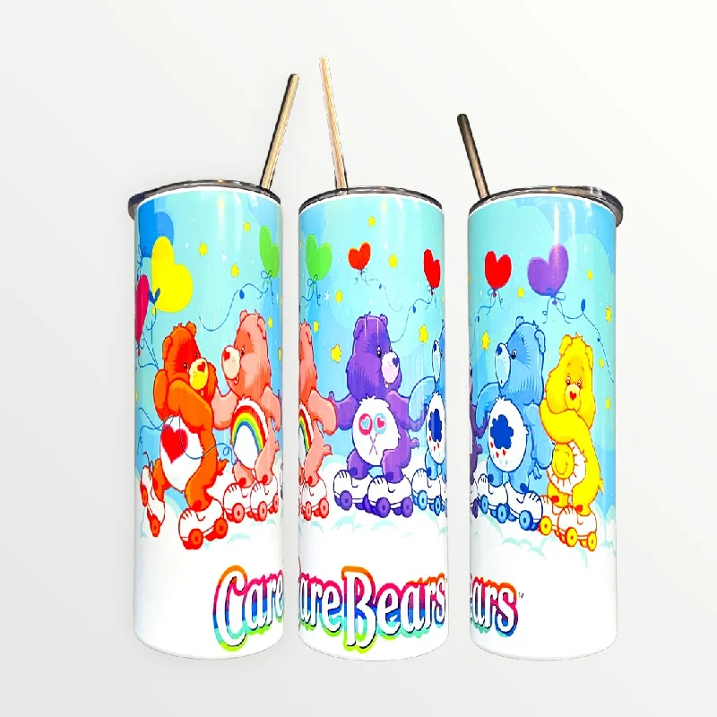 Drinkware Sale Event Care Bears Roller Skating 20/30oz Insulated Skinny Tumbler