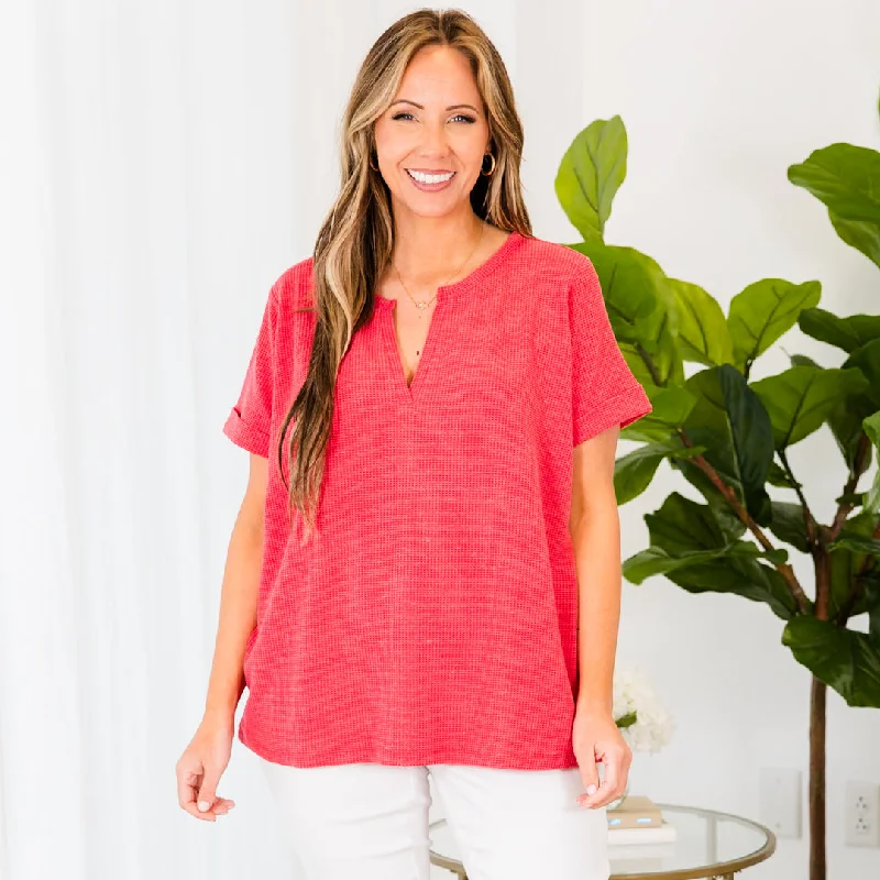 Feminine Elegance Let's Go Somewhere Top, Ruby