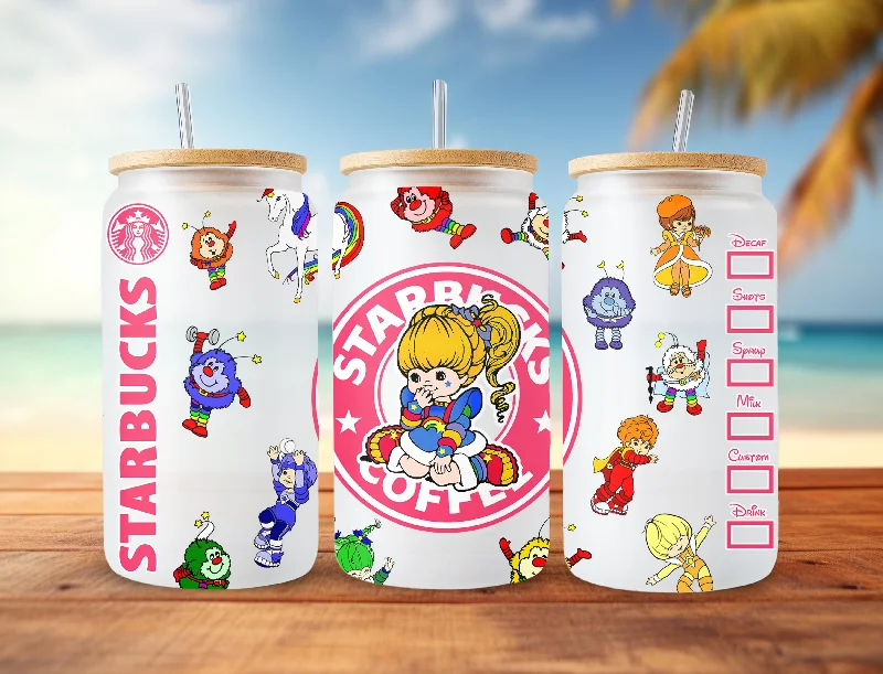 Tumbler Offers Cartoon 80s Can Glass, 80s cartoons png, rainbow girl Libbey Glass Can 16oz, rainbow brite Starbucks wrap, Retro 80s cartoons Tumbler Wrap Tumbler Offers Cartoon 80s Can Glass, 80s cartoons png, rainbow girl Libbey Glass Can 16oz, rainbow brite Starbucks wrap, Retro 80s cartoons Tumbler Wrap