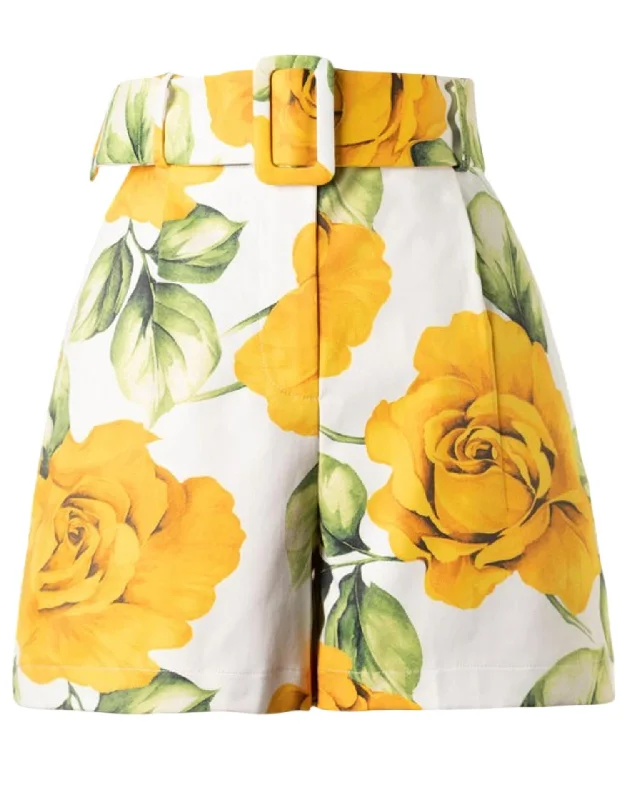 End Of Season Sale Women's Where The Wild Flowers Bloom Short In Yellow