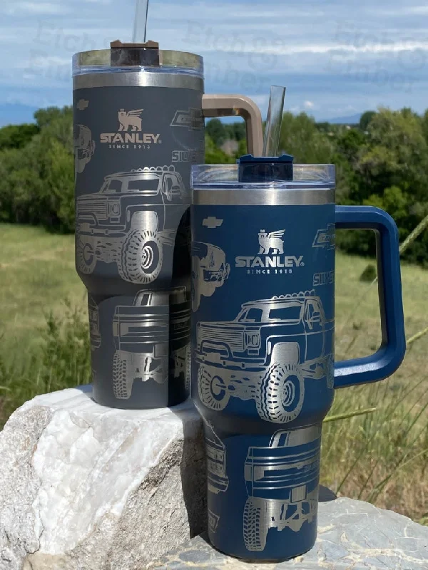 Fashionista Favorites Square Body For Life Custom Stanley Adventure Quencher 40 oz tumbler