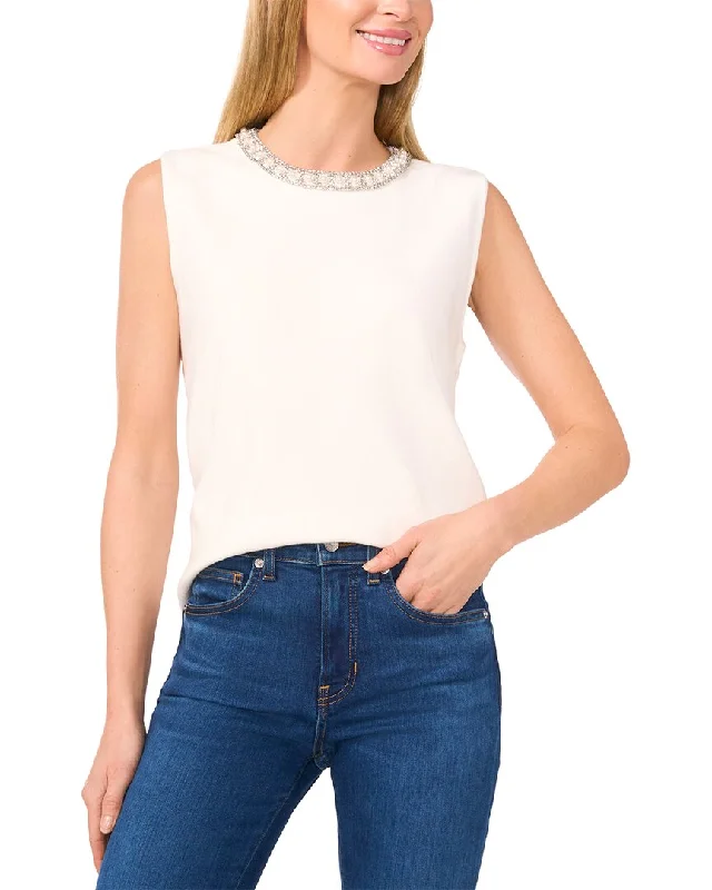 Subtle Sophistication CeCe Pearls & Rhinestones Sweater