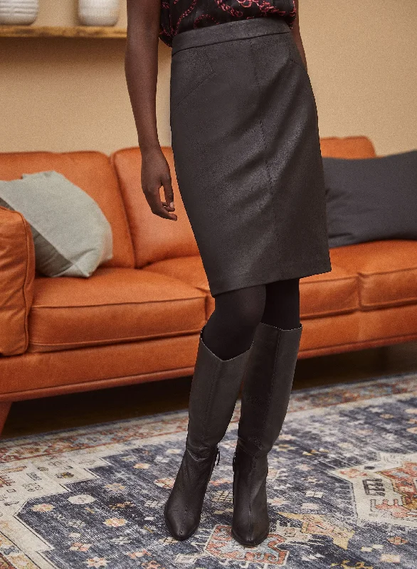 Floral Style Distressed Two Tone Skirt