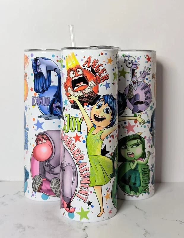 Insulated Travel Drinkware Inside Out 2 Emotions Tumbler