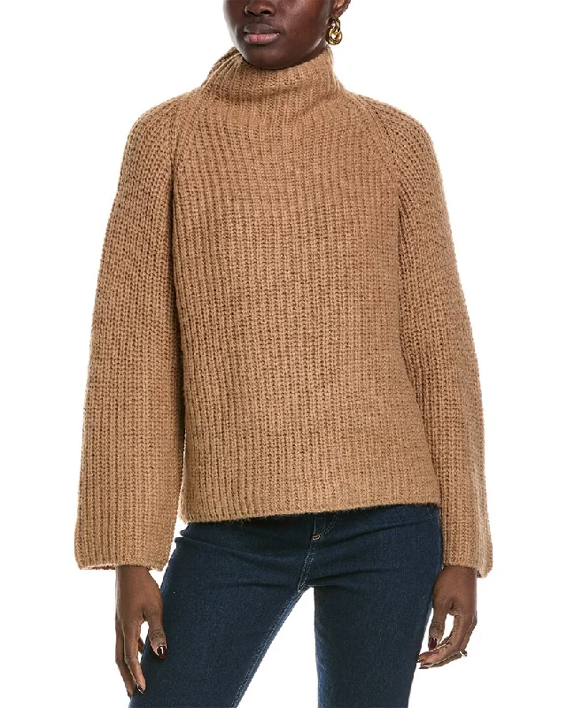 Playful Elegance Vince Camuto Funnel Neck Sweater