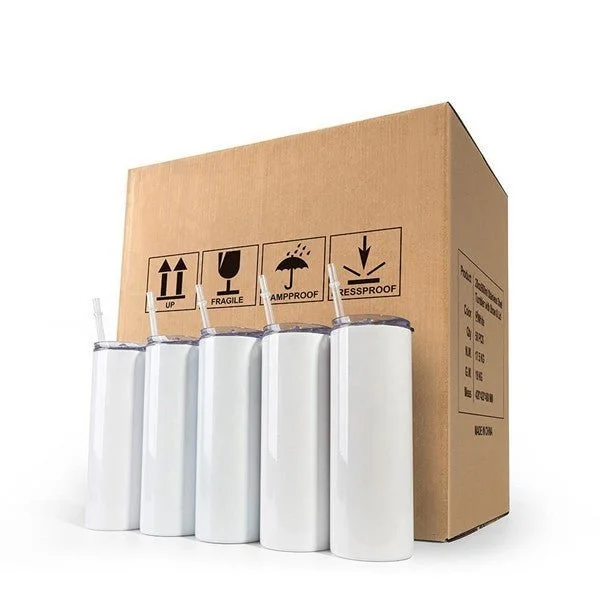Drinkware Offers Case of 48/24 * 20oz Sublimation Skiny Straight Tumbler with Plastic/Stainless Steel Straw Drinkware Offers Case of 48/24 * 20oz Sublimation Skiny Straight Tumbler with Plastic/Stainless Steel Straw