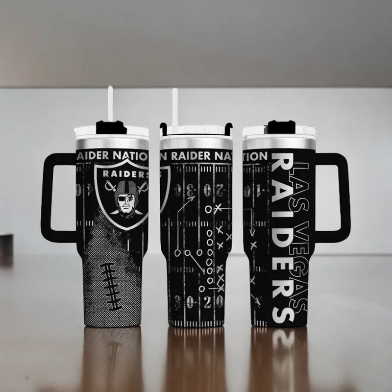 Artistic Drinkware Las Vegas Raider Design 40oz Tumbler