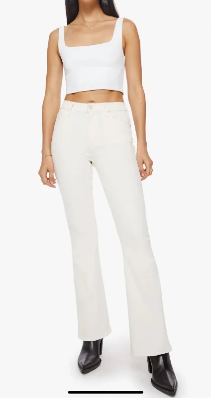 Luxe Layering High Wasted Weekender Skimp Jeans In Marshmellow