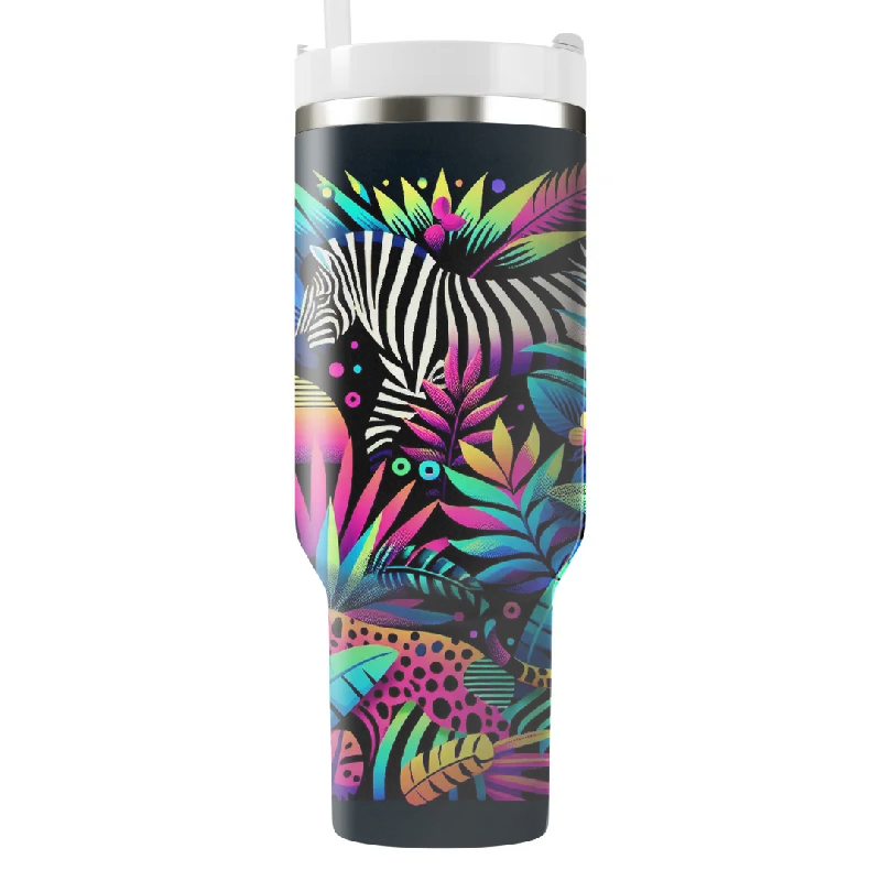 Limited Time Special Offer Neon Safari Adventure Tumbler With Handle