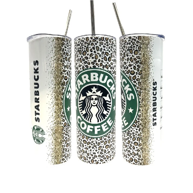 Travel Bottles Offer Starbucks Leopard Print 20/30oz Insulated Skinny Tumbler