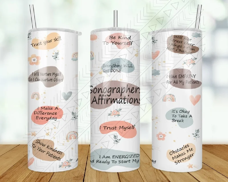 Insulated Drinkware Offers Sonographers Affirmations