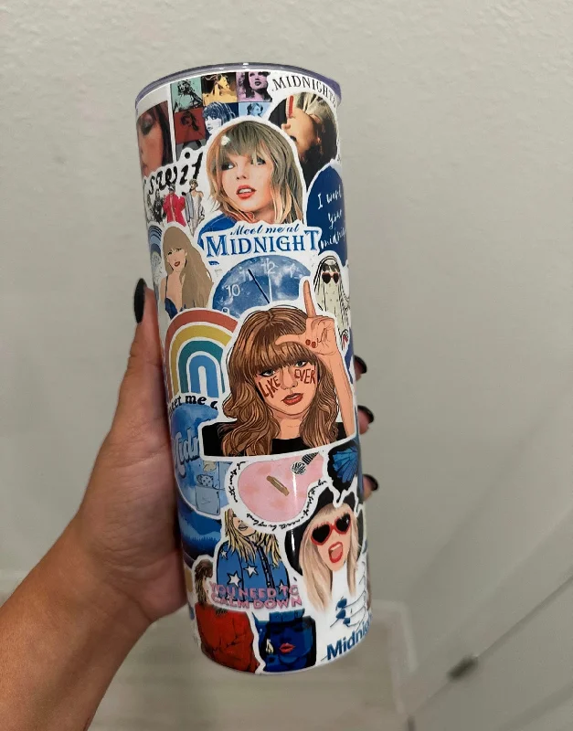 Seize Bargains Taylor Swift Midnights Fan Art 20 oz Tumbler