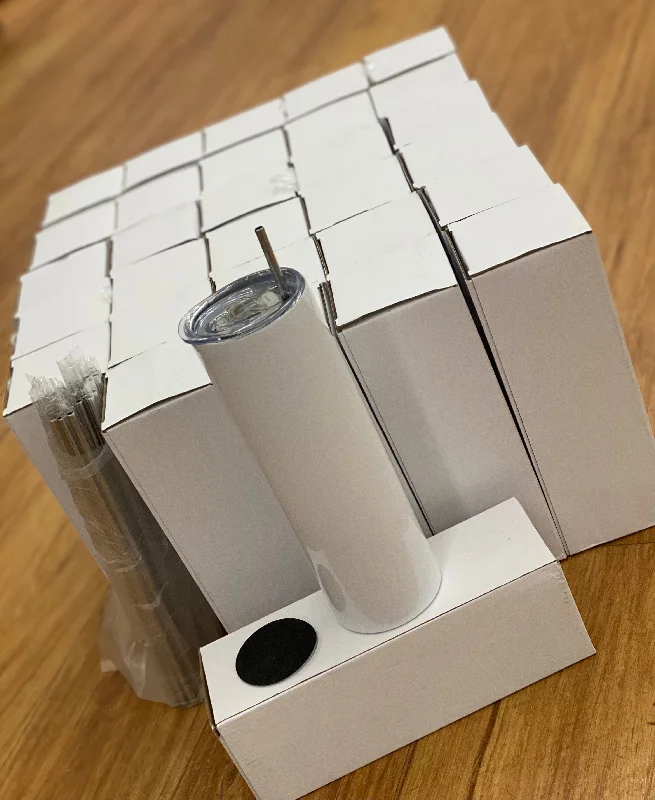 Tumbler Offers Case of 30- 30 oz Skinny White - Sublimation
