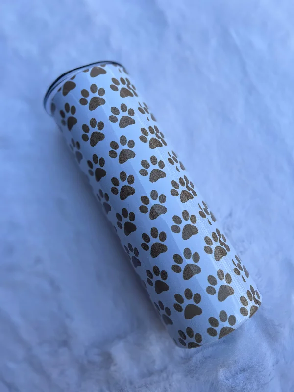 Exclusive Drinkware Sale Tan Paw Prints - Tumbler