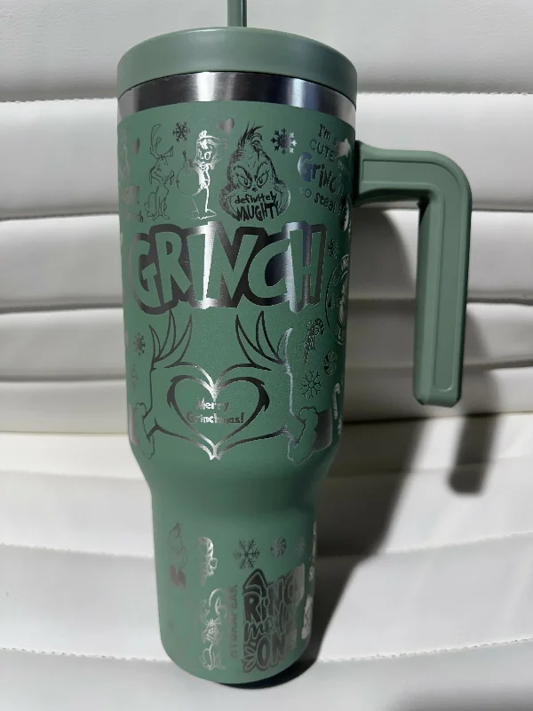 Special Offer Drinkware Grinch | 40 oz HydraPeak | Laser Engraved