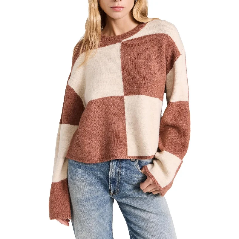 Vibrant Prints Womens Long Sleeves Casual Crewneck Sweater