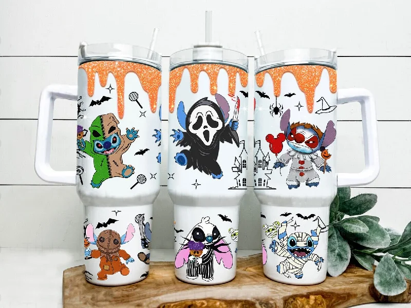 Reusable Drinkware Spooky Vibes Cartoon 40oz Tumbler Wrap, 40oz Stitch Tumbler, 40oz Halloween Tumbler, Halloween Sublimation, Cartoon Halloween Wrap, Horror Reusable Drinkware Spooky Vibes Cartoon 40oz Tumbler Wrap, 40oz Stitch Tumbler, 40oz Halloween Tumbler, Halloween Sublimation, Cartoon Halloween Wrap, Horror