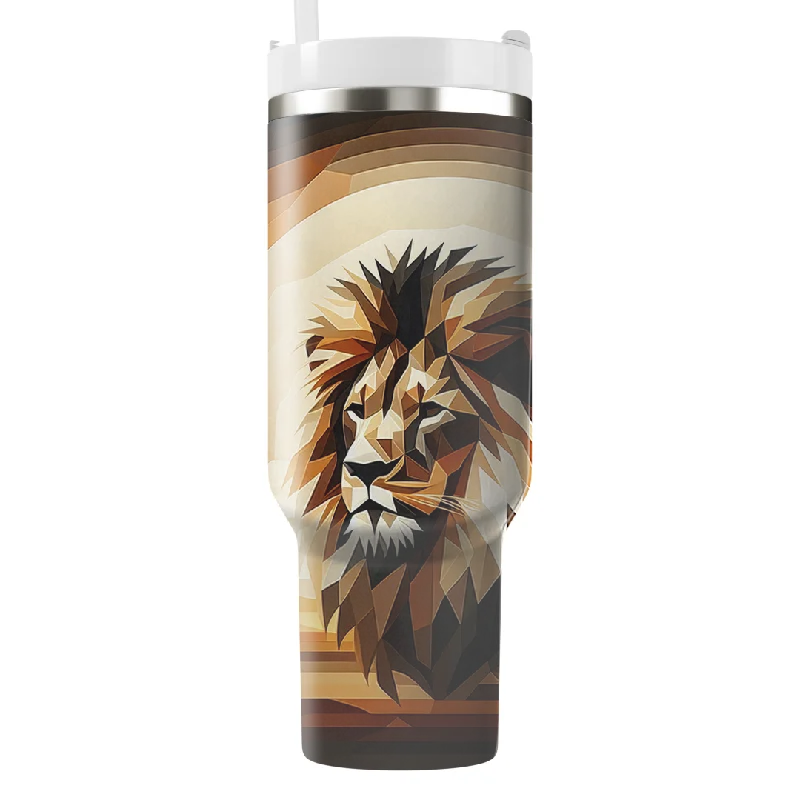 Fashion Forward Regal Lion Majesty Tumbler With Handle