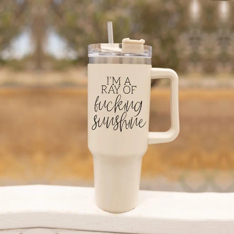 Decorative Drinkware Ray of Sunshine 40z