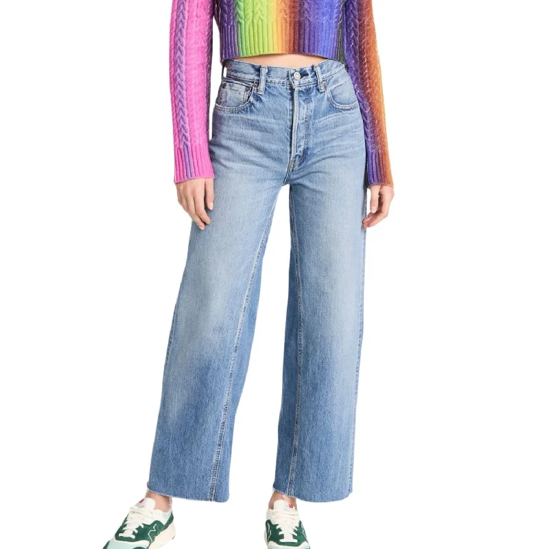 Ends Soon Riverview Wide Leg Straight Jean In Blue