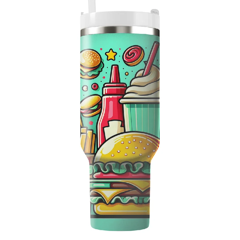 Fast Fashion Favorites Radical Retro Food Tumbler With Handle