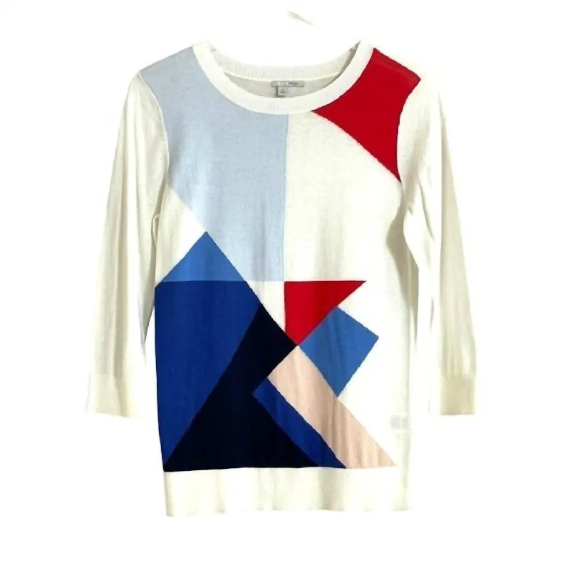 Break Fashion Norms Women's Knit Lightweight Sweater In Multicolor