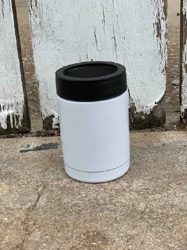 Portable Drinkware 12 oz Standard Can Coozie Sublimation Blank Beverage Holder - WHITE Portable Drinkware 12 oz Standard Can Coozie Sublimation Blank Beverage Holder - WHITE