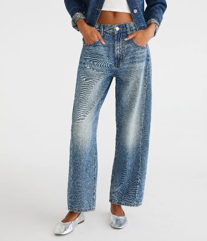 Unbeatable Prices Aeropostale Mid-Rise Barrel Leg Jean