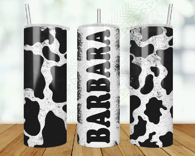 Limited-Time Drinkware Discounts Personalized Cow Print