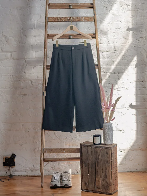 Today Only Black Wide Leg Cropped Pants