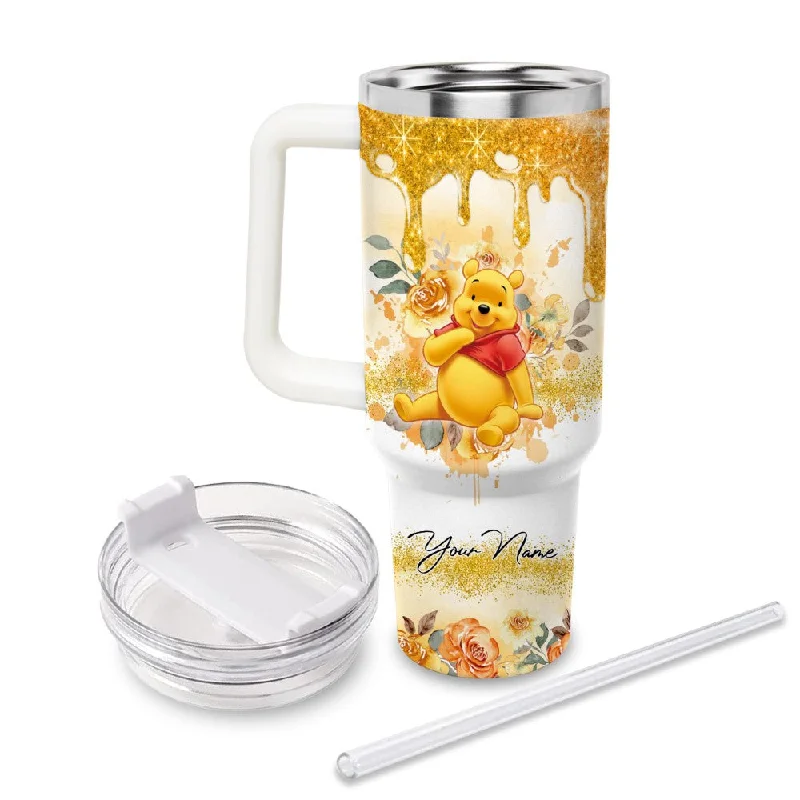 Promotional Drinkware Custom Name Winnie the Pooh Printed Tumbler