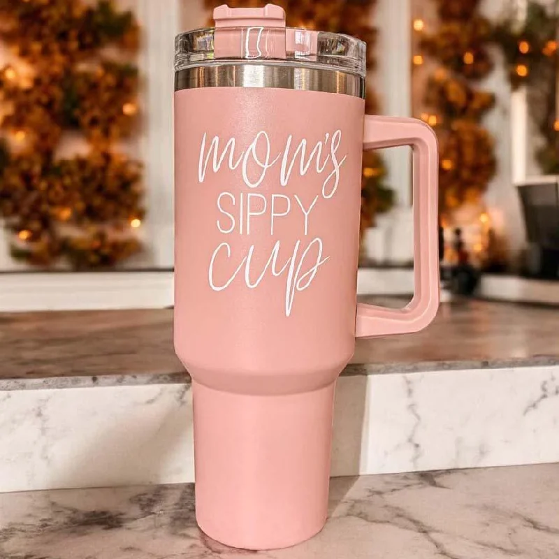 Premium Glassware Mom's Sippy 40oz