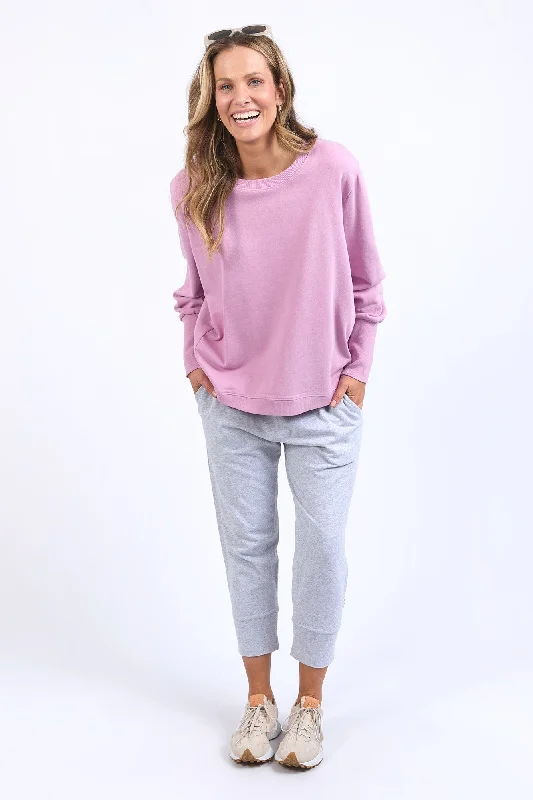 Colorful Clothing Elm Divine Crew Peony Pink