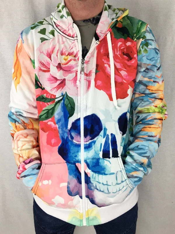 Elevate Your Wardrobe Life and Death Unisex Zip Hoodie