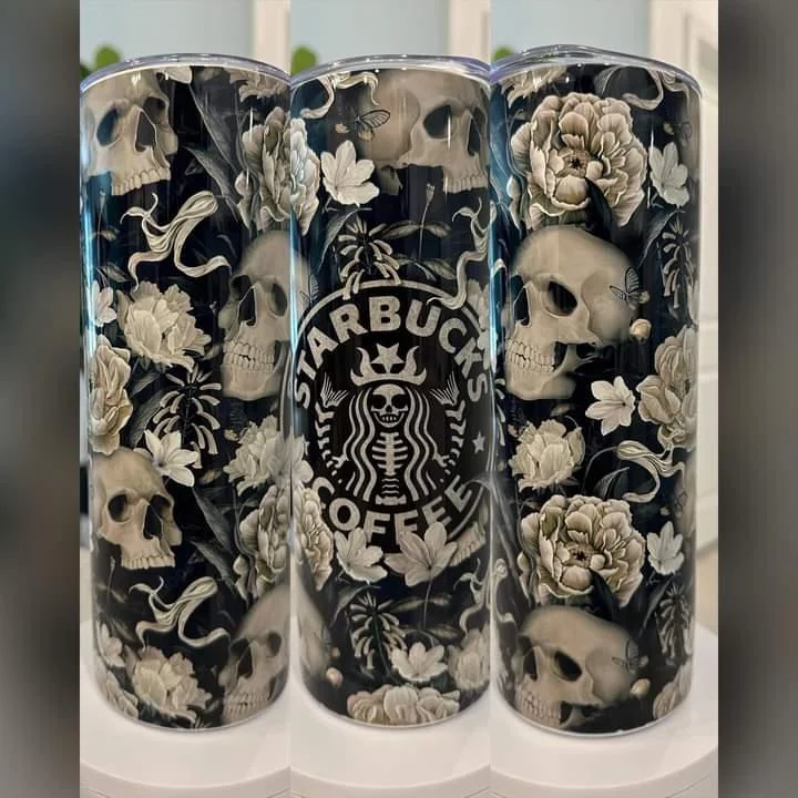 Limited Edition Starbucks Dark Skull 20 oz Tumbler