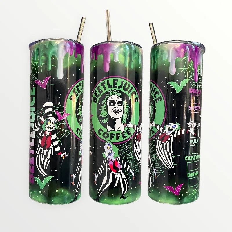 Insulated Drinkware Offers BeetleJuice Cartoon 20/30oz Insulated Skinny Tumbler