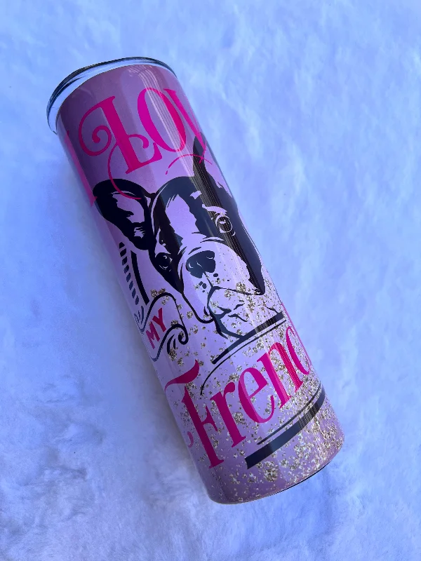Stainless Steel Drinkware I Love My Frenchie - Tumbler