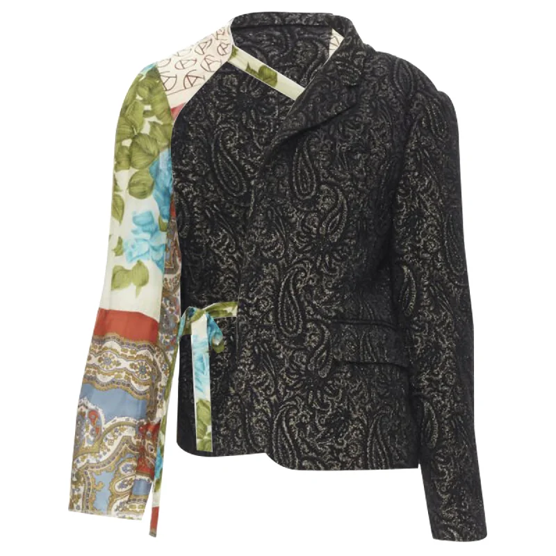 Limited Stock Balmain tweed military button pocket power blazer jacket