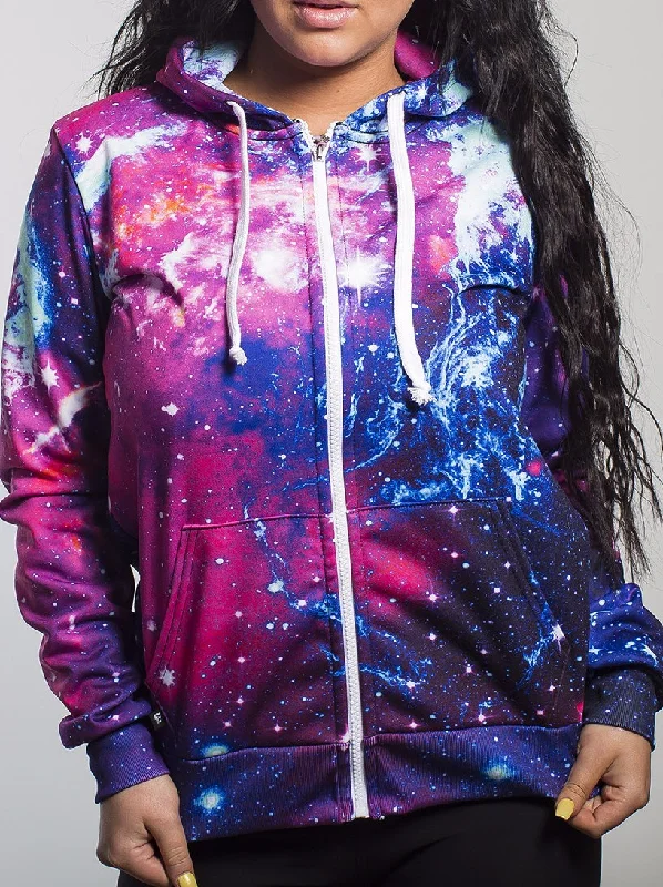 Fashion Forward Femininity Galaxy 2.0 Unisex Zip Hoodie