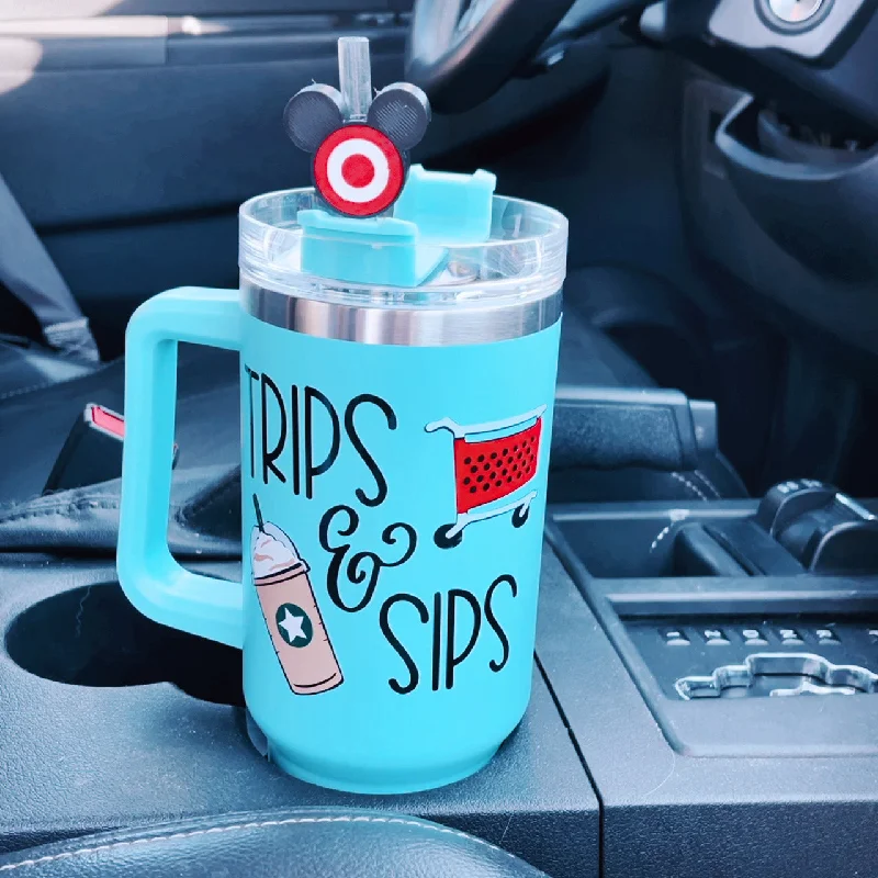 Drinkware Bundle Deal Trips and Sips on 40 oz Quencher Inspired Stainless Steel Tumbler Drinkware Bundle Deal Trips and Sips on 40 oz Quencher Inspired Stainless Steel Tumbler
