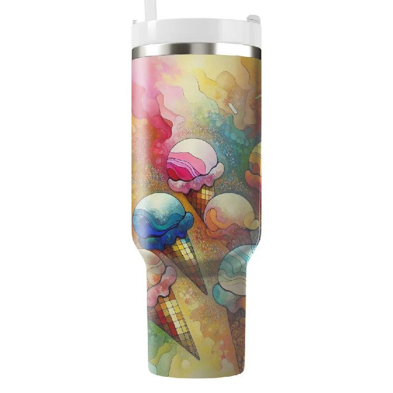 Seasonal Style Discounts Summer Ice Cream Dreams Tumbler With Handle