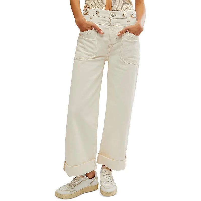 Special Offers, Don't Miss Womens Crop Cotton Cropped Jeans