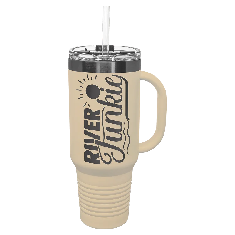 Artistic Drinkware LIMITED EDITION 2025 - Polar Camel® 40 oz. Pastel Ghost Black ION-Plated Travel Mug with Handle & Straw Artistic Drinkware LIMITED EDITION 2025 - Polar Camel® 40 oz. Pastel Ghost Black ION-Plated Travel Mug with Handle & Straw