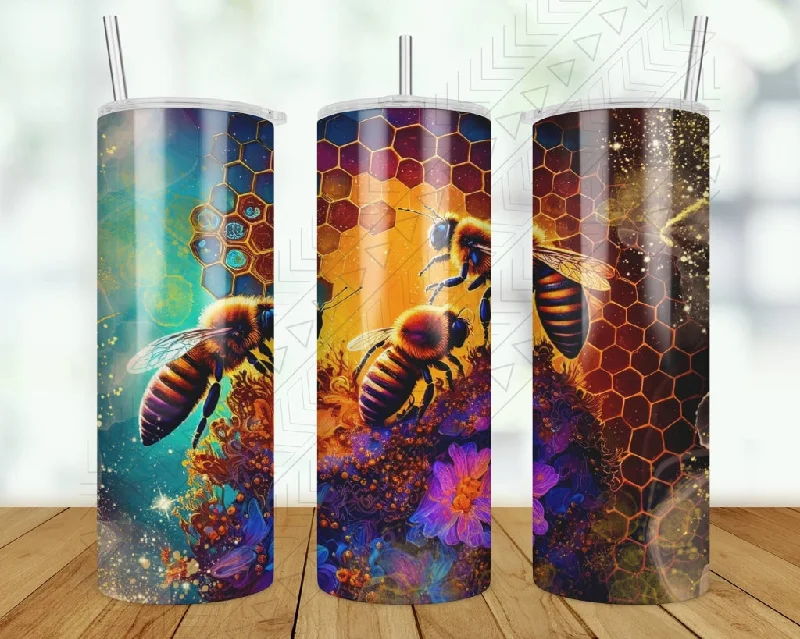 Tumbler Deals Bees Alcohol Ink Tumbler