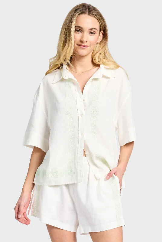 Trendy Women's Wear Van Short Sleeve Shirt