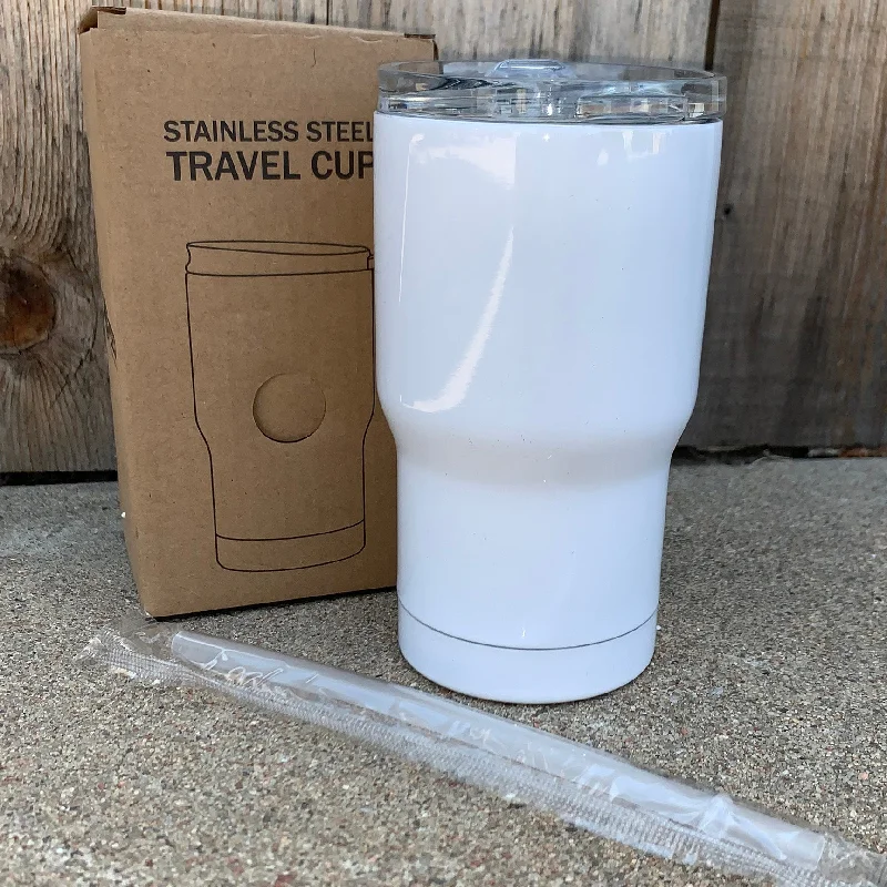 Durable Steel Drinkware 14 oz Curve SUBLIMATION Stainless Steel Blank Insulated w/Slider Lid Durable Steel Drinkware 14 oz Curve SUBLIMATION Stainless Steel Blank Insulated w/Slider Lid