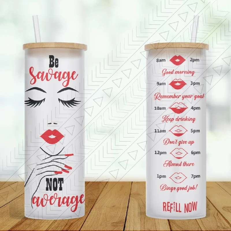 Promotional Drinkware Be Savage Not Average Tracker Tumbler