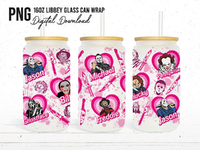 Premium Steel Tumblers Pink Horror Tumbler Wrap Png, 40oz Cartoon Tumbler, 16oz Can Glass, Halloween Sublimation, Horror Movie, Horror Characters, Png Download Premium Steel Tumblers Pink Horror Tumbler Wrap Png, 40oz Cartoon Tumbler, 16oz Can Glass, Halloween Sublimation, Horror Movie, Horror Characters, Png Download