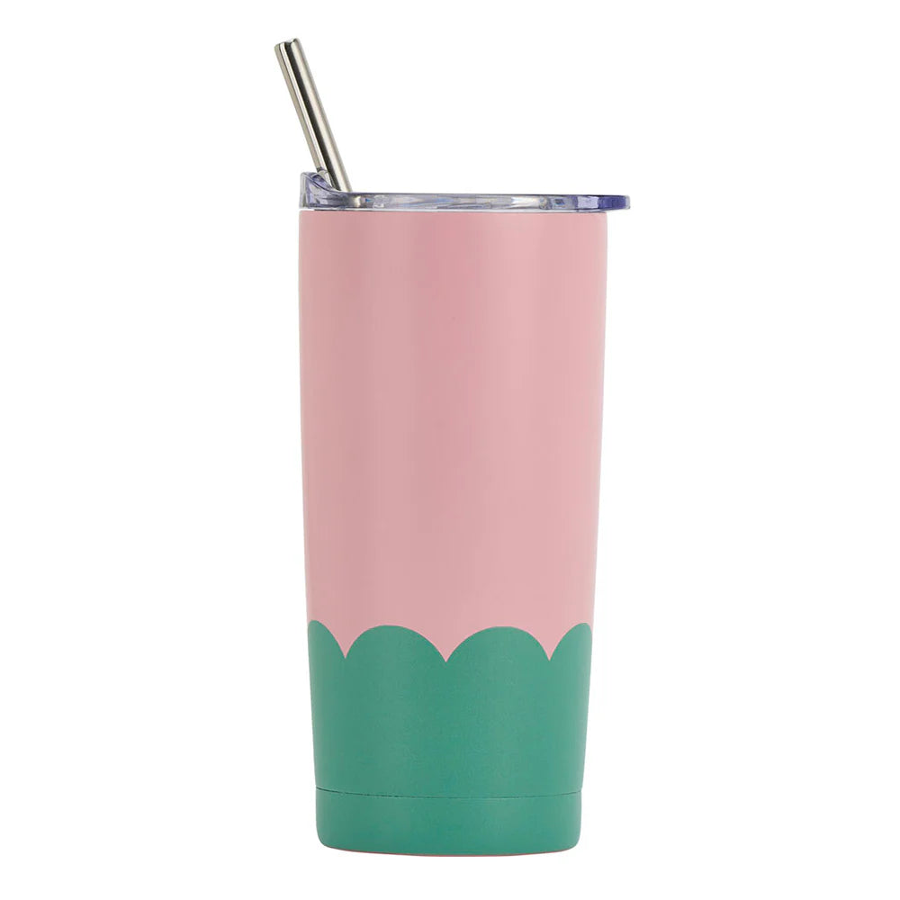 Elegant Glass Cups Annabel Trends Insulated Smoothie Cup - Wave - Musk & Green